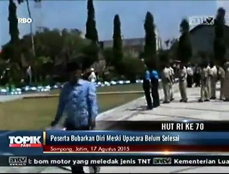 Upacara HUT RI Belum Selesai, Peserta Nekat Bubarkan Diri