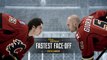 NHL captain Giordano and Johnny Hockey battle in the locker room