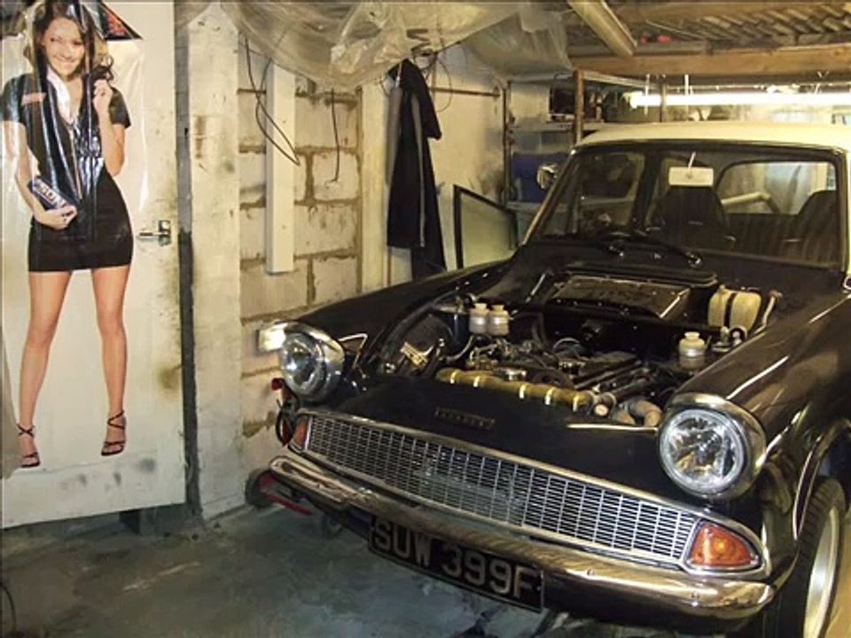 Ford Anglia Moved To Garage