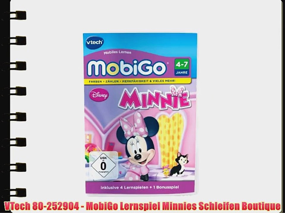 VTech 80-252904 - MobiGo Lernspiel Minnies Schleifen Boutique