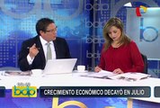 Gonzáles Izquierdo: ”Crecimiento económico de junio fue impulsado por cosas coyunturales”