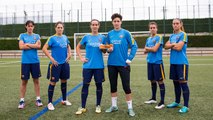 Fotografia de les capitanes del Barça (futbol femení) 2015/2016