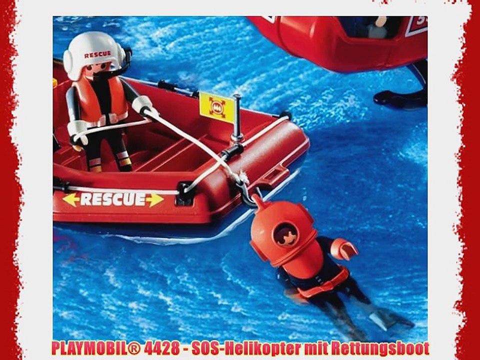 PLAYMOBIL? 4428 - SOS-Helikopter mit Rettungsboot