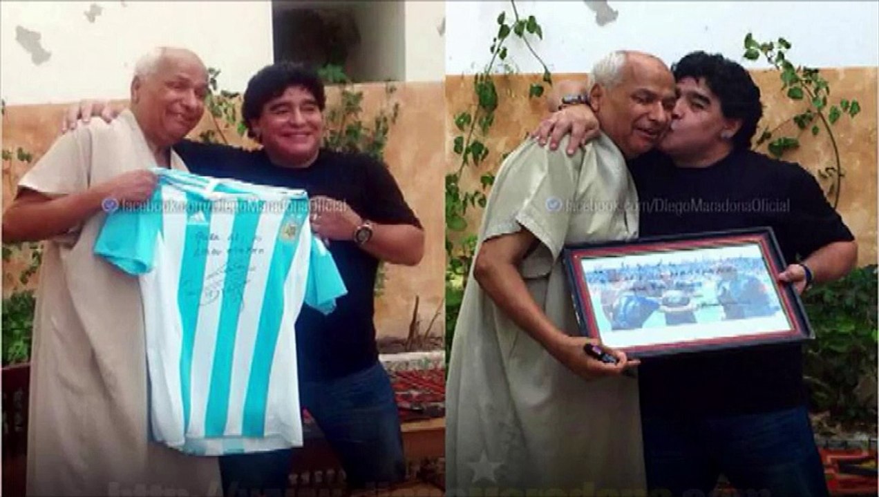 Maradona a rencontré l'arbitre tunisien de «la main de Dieu»