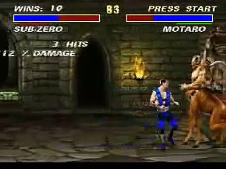 Mortal Kombat 3- fights against Motaro