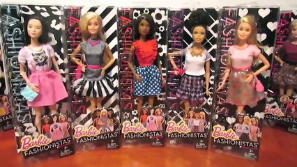 My Barbie fashionistas 2015 collection.