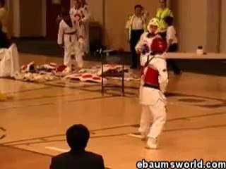 karate kid gets knocked out