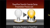 Create Alternating Hexagons Diagram: PowerPoint Smartart Series #2