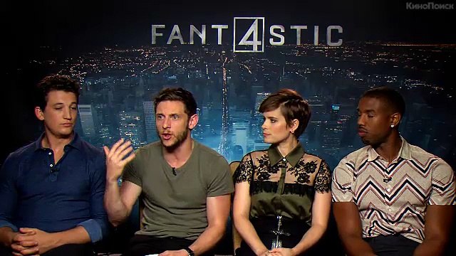 Фантастическая четверка 2015 Интервью с актерами (русские субтитры)