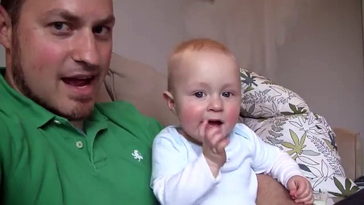 Baby Micah Laughing Hysterically at Daddy's Burp Noises