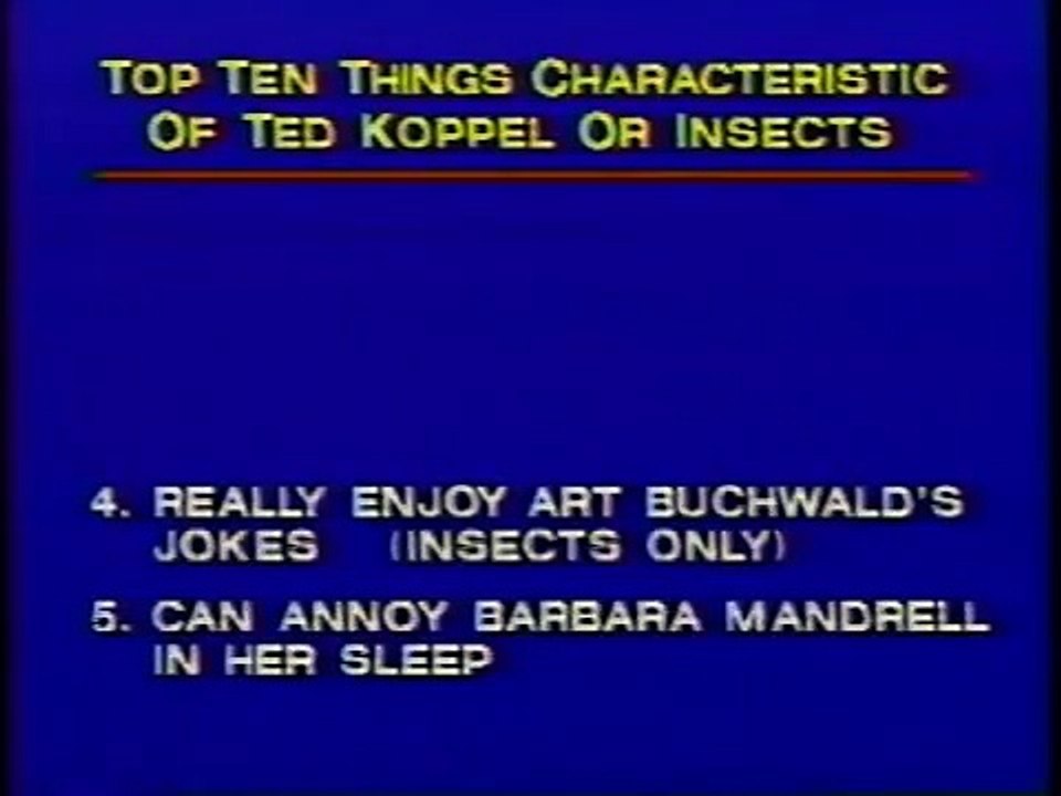 02-23-1987 Letterman Gina Lollobrigida John Malkovich