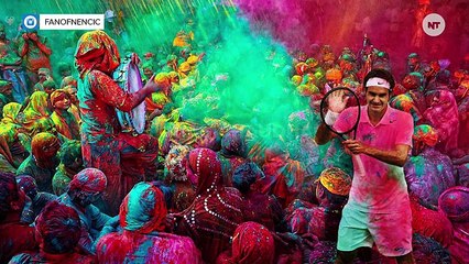 Fans Photoshop Federer To Make Up For His Short Stay In India