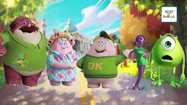 Finger Family Monsters University Cartoon Animation Nursery Rhymes For Children HoneyRhymes