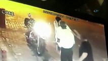 Polis müdürü motosikletli şahsı böyle vurdu !