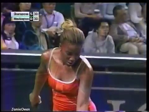 Maria Sharapova vs Mashona Washington 2004 Japan Open Highlights