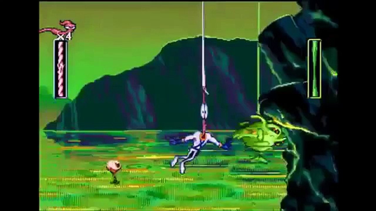 Earthworm Jim video game cartoon intro
