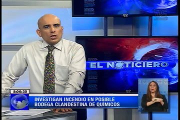 Investigan incendio en posible bodega clandestina de químicos