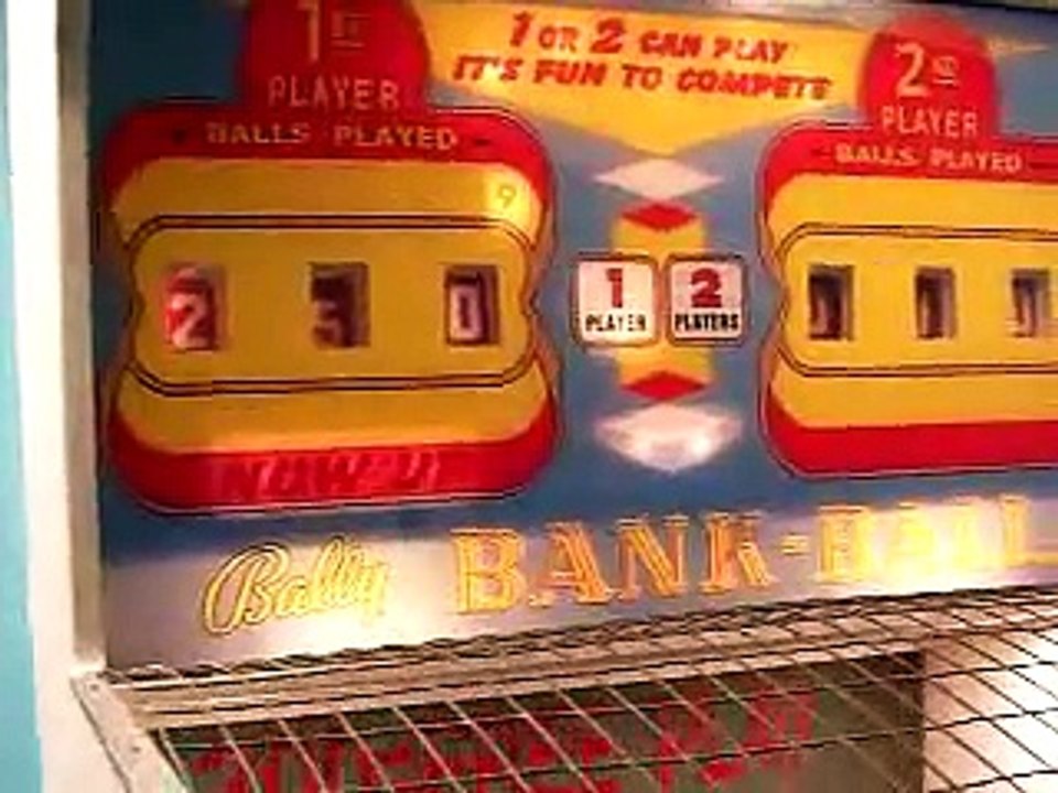1962 Bally Bank-Ball Skeeball machine , coinopny.com