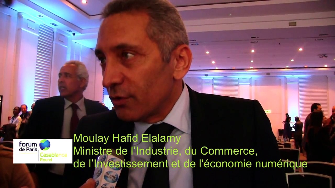 Moulay Hafid Elalamy au Forum de Paris Casablanca Round 2015