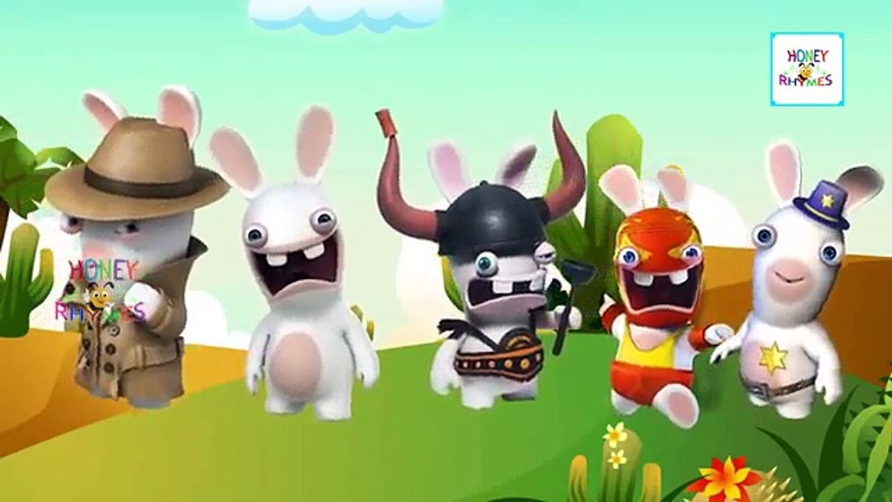 RABBIDS INVASION Finger Family Cartoon Animation Nursery Rhymes For Children Daddy Finger Songs
