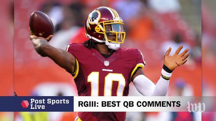 Video herunterladen: Is it bad if RGIII believes he's the best quarterback in the league?