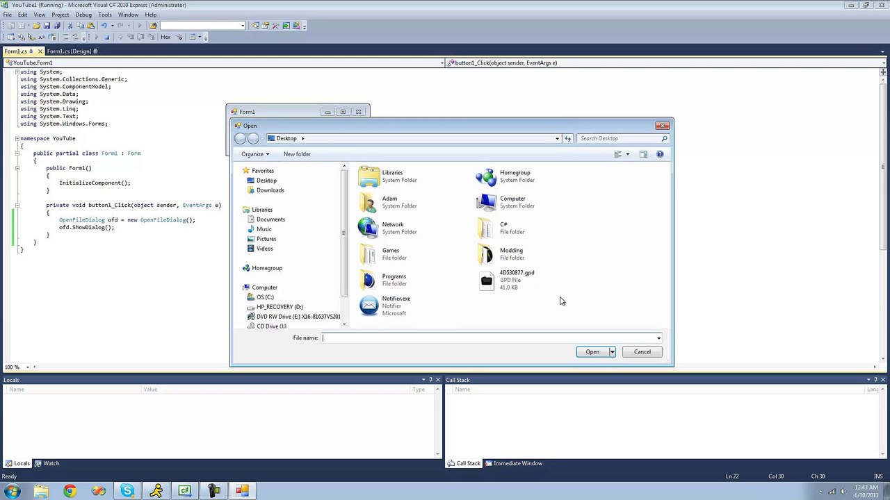 034 - OpenFileDialogs