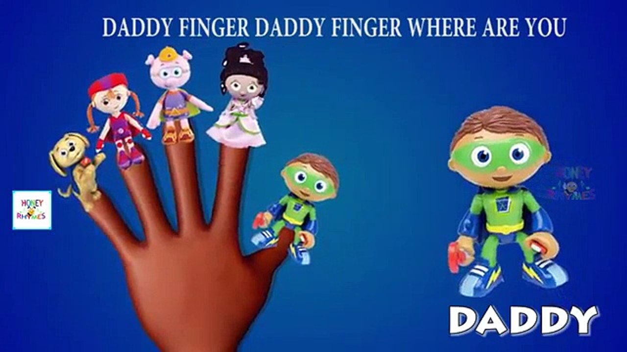 Super Why Cartoon Toy Finger Family Nursery Rhyme | Super Why Finger Family Songs