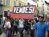 Manifestazione contro Legge Gelmini 133 [part2] Firenze in Via Cavour