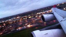 Air Mauritius Airbus A340-300 Take Off London Heathrow Airport