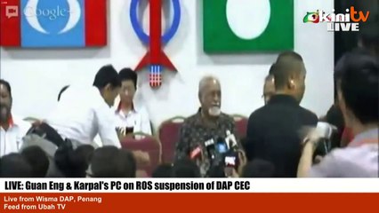 LIVE: Guan Eng & Karpal's PC on ROS suspension of DAP CEC