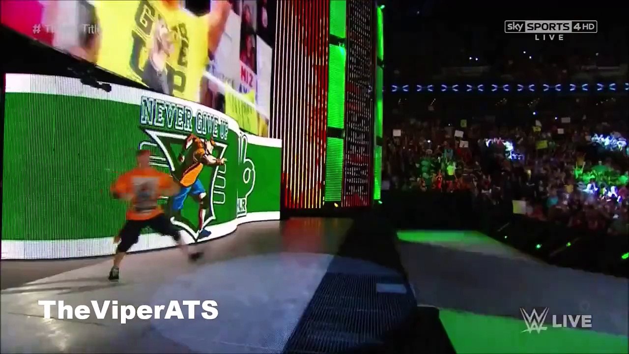 WWE Raw 8/17/15 John Cena Sucks Chants During Cena's Entrance - I Love It!