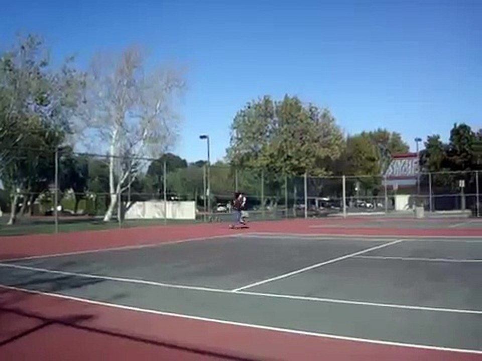 tennis net jump fail!