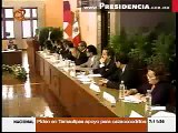 El Presidente Felipe Calderón en la reunión con 50 Organizaciones de la Sociedad Civil, en el Marco de la XVII Conferencia Internacional sobre SIDA