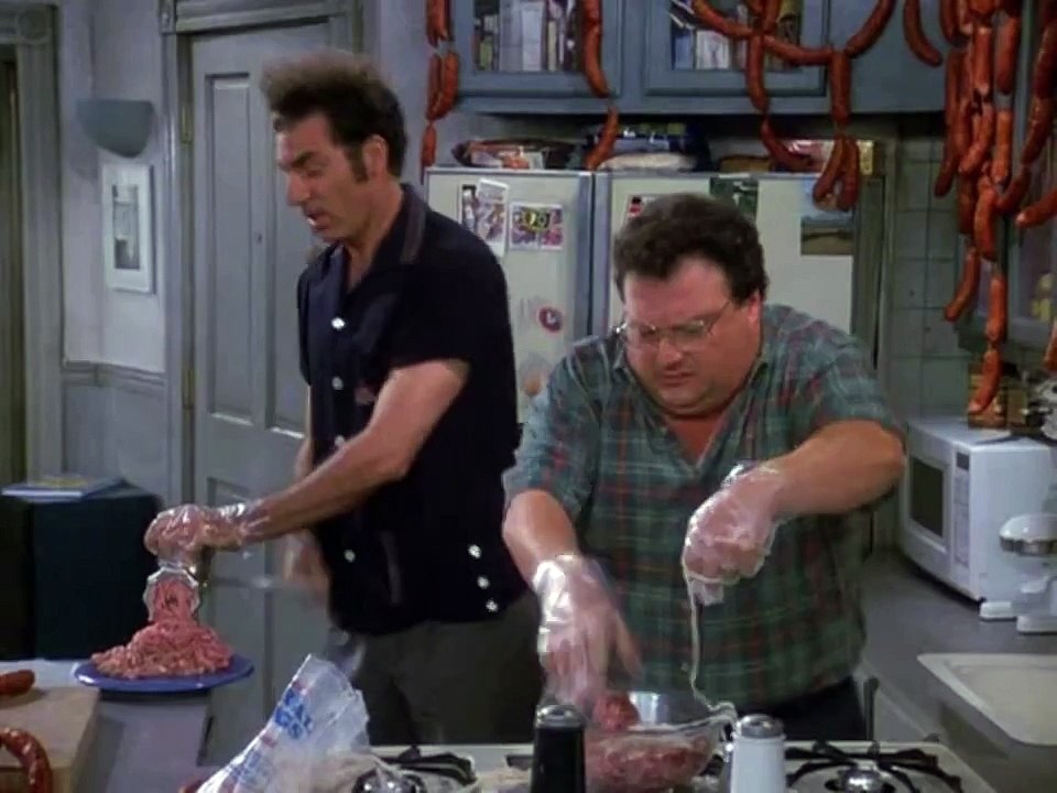 Kramer and Newman Making Sausages - Seinfeld
