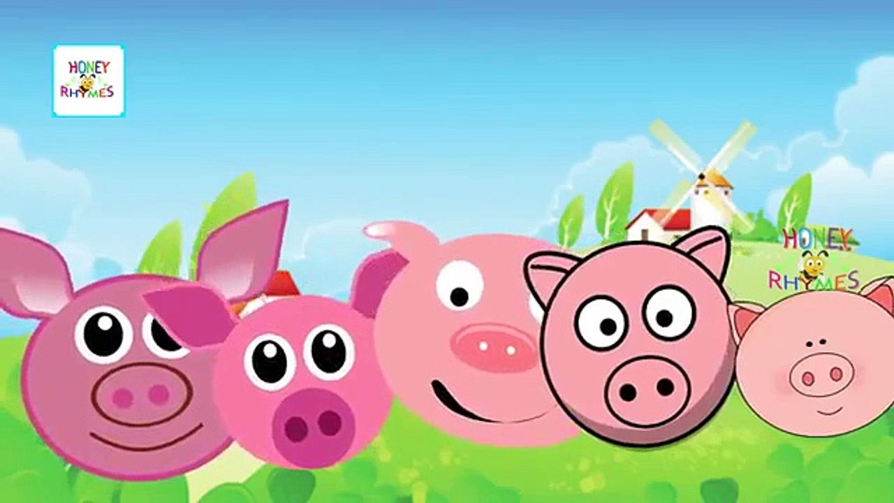 Pig Funny Cartoon Animation Finger Family Nursery Rhymes For Children Baby | Pig Daddy Finger Rhymes