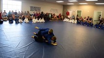 Defending the choke from behind. Kids Self Defense Richmond Va. Gracie Jiu Jitsu Pedro Sauer.