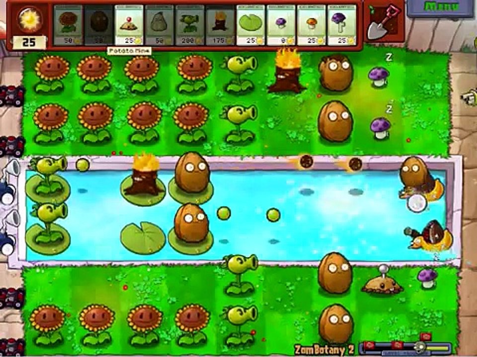 Plants vs Zombies Zombotany 2 (how to beat it with 8 seed slots & without using upgrade plants)