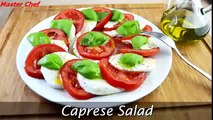 Cooking teach: Caprese Salad - Easy Tomato, Fresh Mozzarella & Basil Salad Recipe