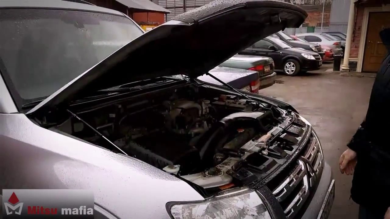 Упоры капота паджеро 4