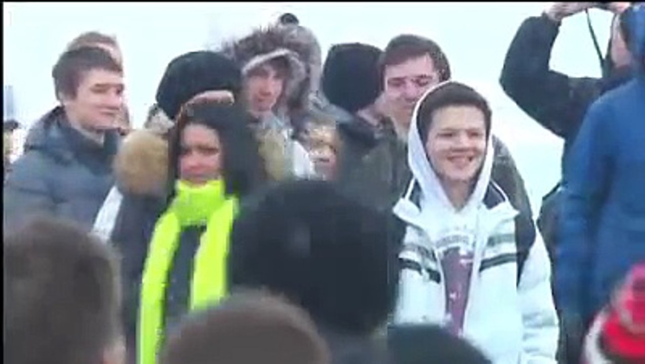 Flash Mob pour un mariage en Russie