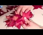 DIY fall holiday decorations for hair home ✿ Leaf CROWN   FLOWER rose