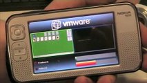 VMware demo showing two operating systems running on one phone