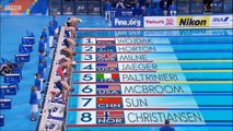 800m libre H (finale) - ChM 2015 natation, Sun Yang – presque – facile