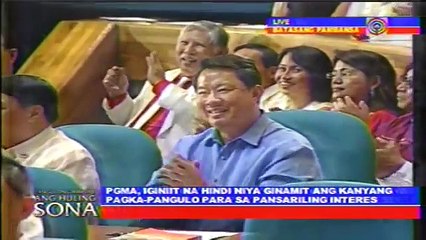9th State of the Nation Address (SONA) Gloria Macapagal Arroyo "July 27, 2009" Last Part