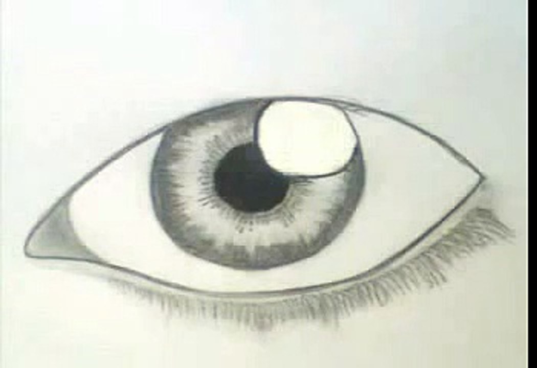 How to draw realistic Eye for Beginners (easy, Step by Step)  German with English Subtitels