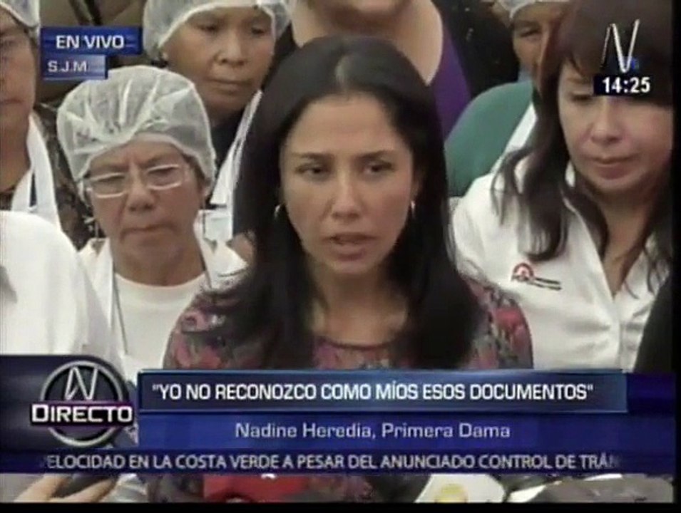 Nadine Heredia: 'No se puede iniciar investigación porque documentos están contaminados'
