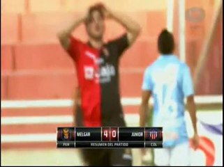 Melgar goleó 4-0 a Junior de Barranquilla y quedó eliminado (VIDEO)
