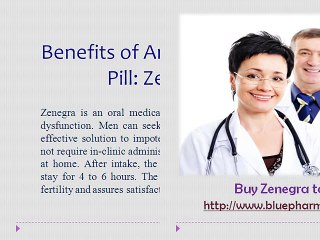 Zenegra - Best cure for dealing with Erectile Dysfunction