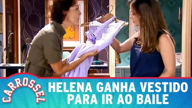 Helena ganha vestido da mãe para ir ao baile de máscaras