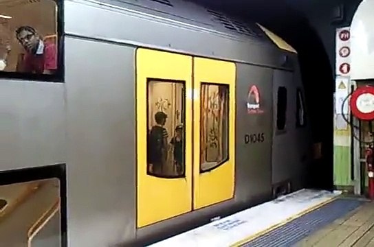 Sydney Trains Millenium departing Town Hall with Tangara and Waratah arriving